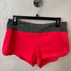 Pink rabbit running shorts, sz large